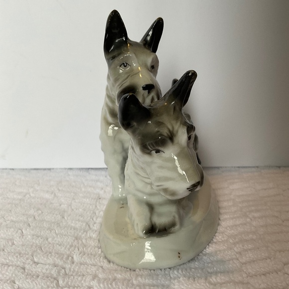 Antique Scottish Terrier - Black/White Scottie Dogs - Carl Scheidig Germany - Picture 7 of 16